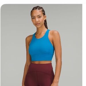 Lululemon wunder train longline bra C/D cup in poolside